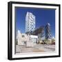 Mapfre Tower, Arts Tower, Peix, Fish sculpture by Frank Owen Gehry, Port Olimpic, Barcelona, Catalo-Markus Lange-Framed Photographic Print