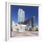 Mapfre Tower, Arts Tower, Peix, Fish sculpture by Frank Owen Gehry, Port Olimpic, Barcelona, Catalo-Markus Lange-Framed Photographic Print