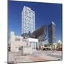 Mapfre Tower, Arts Tower, Peix, Fish sculpture by Frank Owen Gehry, Port Olimpic, Barcelona, Catalo-Markus Lange-Mounted Photographic Print