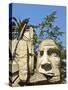 Maphuce Statue, Plaza De Armas, Santiago, Chile, South America-Michael DeFreitas-Stretched Canvas