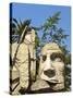 Maphuce Statue, Plaza De Armas, Santiago, Chile, South America-Michael DeFreitas-Stretched Canvas