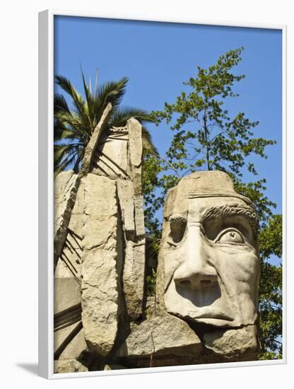 Maphuce Statue, Plaza De Armas, Santiago, Chile, South America-Michael DeFreitas-Framed Photographic Print