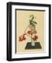 Maple and White Chrysanthemum an Autumn Arrangement-Koun Ohara-Framed Art Print