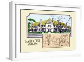 Maple Court Apartments-Geo E. Miller-Framed Art Print