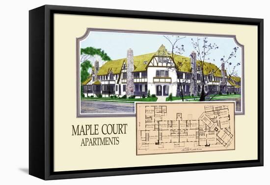 Maple Court Apartments-Geo E. Miller-Framed Stretched Canvas
