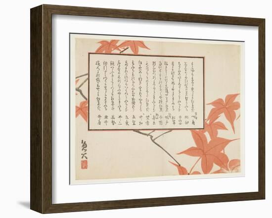 Maple Leaves-Sat? Gyodai-Framed Giclee Print