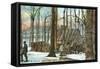 Maple Sugar Camp, Vermont-null-Framed Stretched Canvas