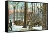 Maple Sugar Camp, Vermont-null-Framed Stretched Canvas