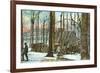 Maple Sugar Camp, Vermont-null-Framed Premium Giclee Print