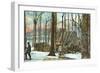 Maple Sugar Camp, Vermont-null-Framed Art Print