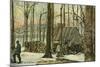 Maple Sugar Camp, Vermont-null-Mounted Art Print