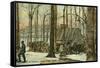 Maple Sugar Camp, Vermont-null-Framed Stretched Canvas