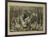 Maple Sugaring, Early Spring in the Northern Woods, 1872-Currier & Ives-Framed Giclee Print