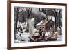 Maple Sugaring-Currier & Ives-Framed Giclee Print