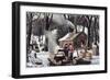 Maple Sugaring-Currier & Ives-Framed Giclee Print