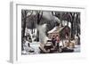 Maple Sugaring-Currier & Ives-Framed Giclee Print