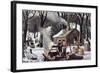 Maple Sugaring-Currier & Ives-Framed Giclee Print