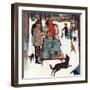 "Maple Syrup Time in Vermont," February 17, 1945-Mead Schaeffer-Framed Giclee Print