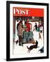 "Maple Syrup Time in Vermont," Saturday Evening Post Cover, February 17, 1945-Mead Schaeffer-Framed Giclee Print