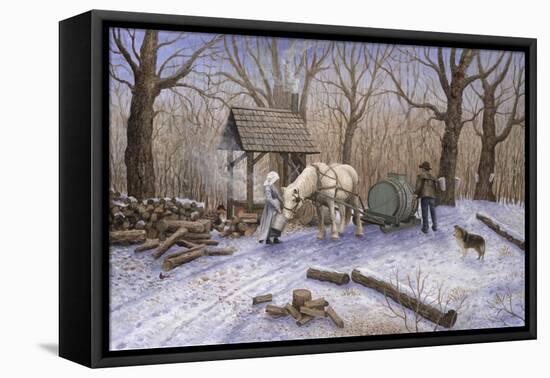 Maple Syrup Time-Kevin Dodds-Framed Stretched Canvas