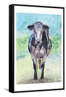 Mapleview Cow-Beverly Dyer-Framed Stretched Canvas