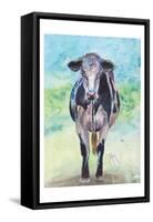 Mapleview Cow-Beverly Dyer-Framed Stretched Canvas