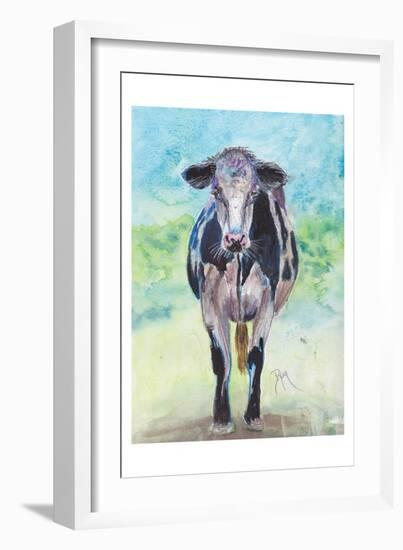 Mapleview Cow-Beverly Dyer-Framed Art Print