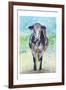 Mapleview Cow-Beverly Dyer-Framed Art Print