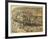 Maplewood, New Jersey - Panoramic Map-Lantern Press-Framed Art Print