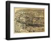 Maplewood, New Jersey - Panoramic Map-Lantern Press-Framed Art Print