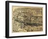 Maplewood, New Jersey - Panoramic Map-Lantern Press-Framed Art Print