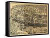 Maplewood, New Jersey - Panoramic Map-Lantern Press-Framed Stretched Canvas