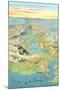 Mapof the Suez Canal-null-Mounted Art Print