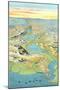 Mapof the Suez Canal-null-Mounted Art Print