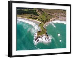 Mapoutahi, Historic Maori Pa Site, North of Dunedin, South Island, New Zealand-David Wall-Framed Photographic Print