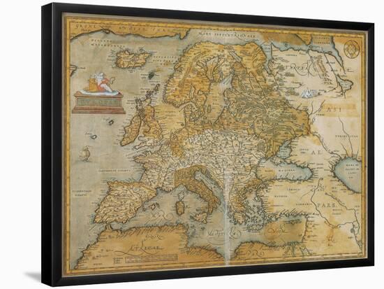 Mappa Europa - Antique Style Europe Map Poster-null-Framed Poster