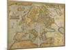 Mappa Europa - Antique Style Europe Map Poster-null-Mounted Poster