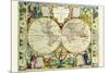 Mappa Monde Carte Universelle De La Terre-Jean Baptiste Nolin-Mounted Premium Giclee Print