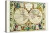 Mappa Monde Carte Universelle De La Terre-Jean Baptiste Nolin-Stretched Canvas