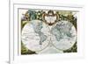 Mappe Monde Nouvelle-George Louis Le Rouge-Framed Premium Giclee Print