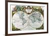 Mappe Monde Nouvelle-George Louis Le Rouge-Framed Premium Giclee Print