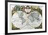 Mappe Monde Nouvelle-George Louis Le Rouge-Framed Premium Giclee Print