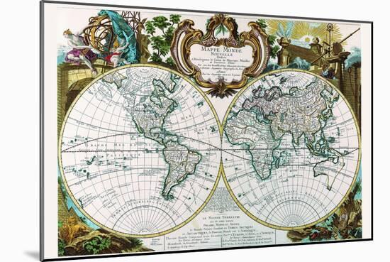 Mappe Monde Nouvelle-George Louis Le Rouge-Mounted Art Print