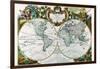 Mappe Monde Nouvelle-George Louis Le Rouge-Framed Art Print