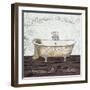Mapped Bath-Victoria Brown-Framed Art Print