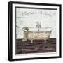 Mapped Bath-Victoria Brown-Framed Art Print