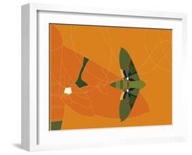 Mapped Out Flight-Belen Mena-Framed Giclee Print