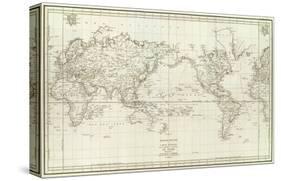 Mappemonde, c.1797-Jean-francois De Galaup La Perouse-Stretched Canvas