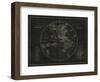 Mappemonde Etching v2-Wild Apple Portfolio-Framed Art Print