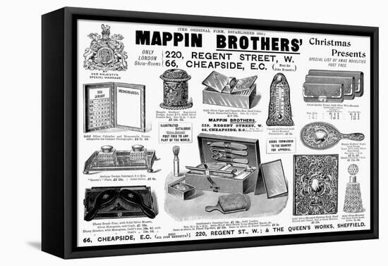 Mappin Brothers Ad, 1895-null-Framed Stretched Canvas